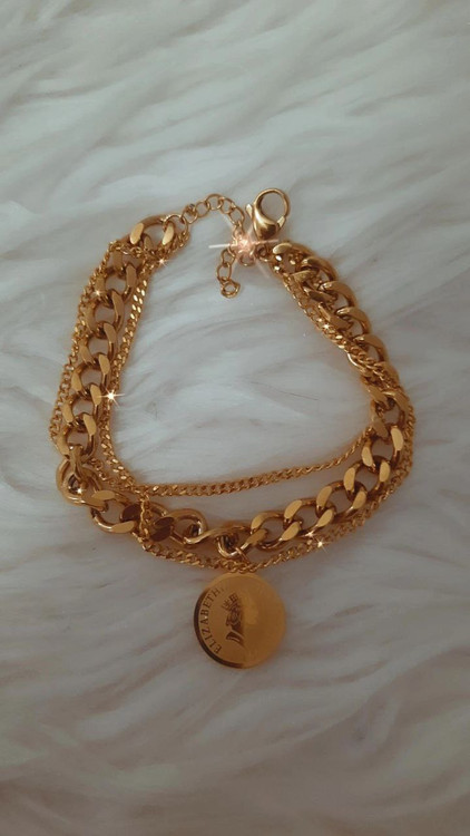 دستبند طلایی دستساز