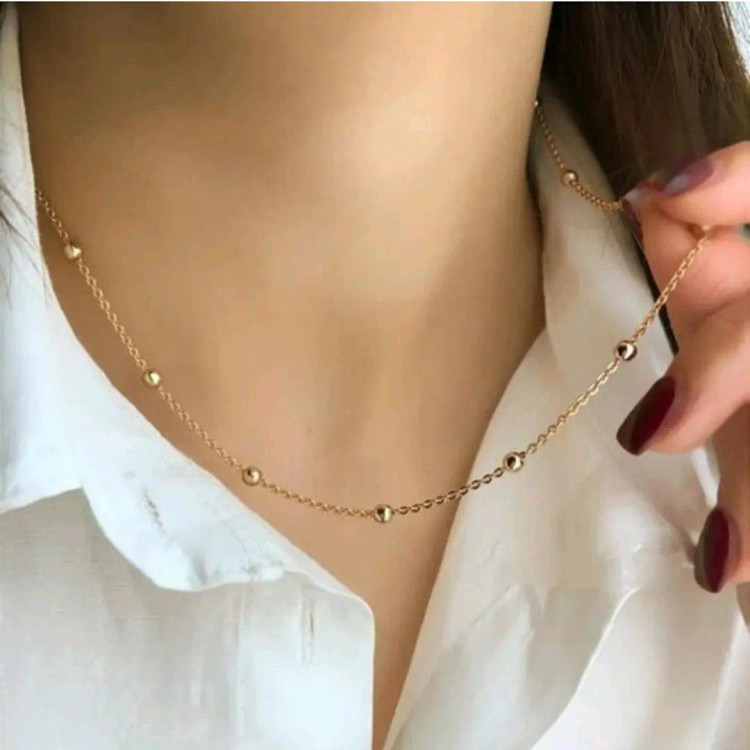 گردنبند زنجیر توپی