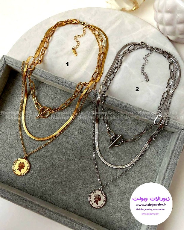 گردنبند ۳لاین ماری