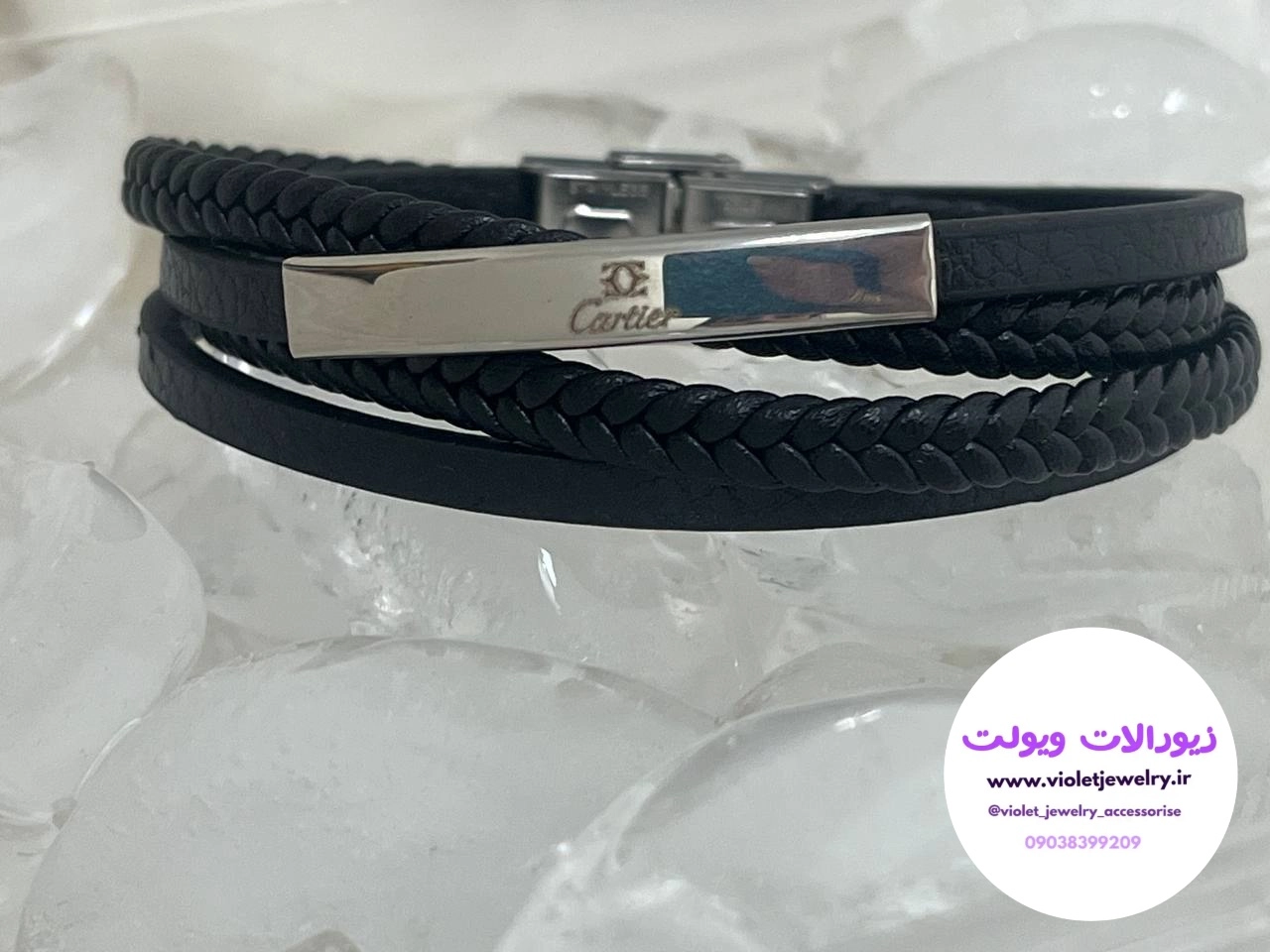 دستبند مردانه مشکی