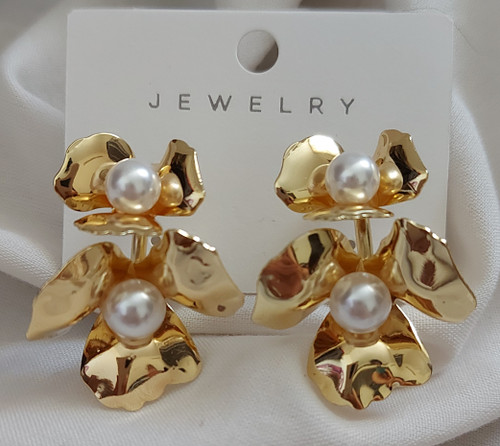 گوشواره گل سه بعدی