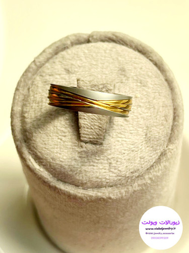 حلقه استیل دورنگ