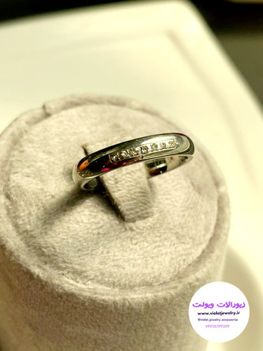 حلقه استیل نگین دار