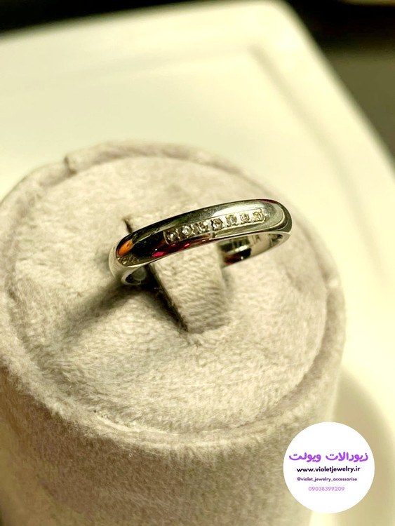 حلقه استیل نگین دار