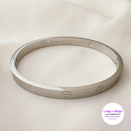 بنگل استیل نقره ای