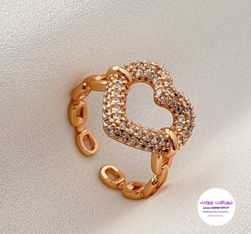 انگشتر زنانه و دخترانه طرح قلب