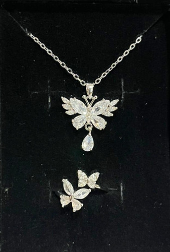 گردنبند و انگشتر ست زنانه